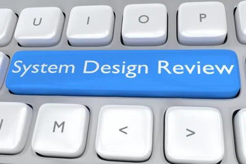 System Design Review concept Illustrazione stock