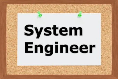 System Engineer concept 스톡 일러스트