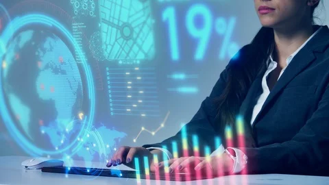 System engineer. HUD. Head up Display. GUI. Graphical User Interface. Stock Footage 115933211