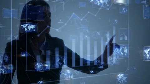 System engineering concept. GUI (Graphical User Interface). Computer programmer. Stock Footage 114157729