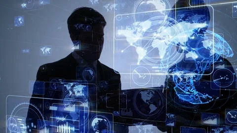 System engineering concept. GUI (Graphical User Interface). Computer programmer. Stock Footage 114157846