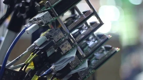 System equipment at the event Stock Footage 72153613