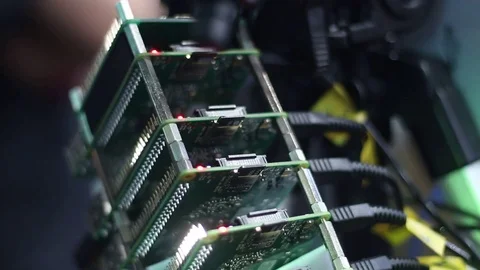 System equipment at the event Stock Footage 73267516