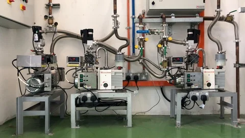 System equipment setup for LN2 heater discharge vapor Stock Footage 88392703