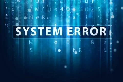 System error background Illustrazione stock