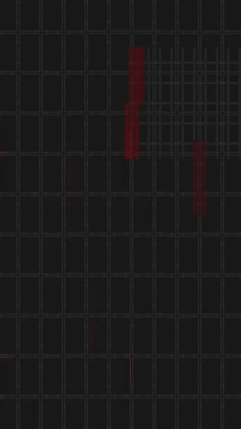 System error background with red glitch on dark grid Stock Footage 331700505