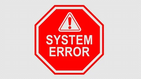 System error blink color alert animation Video stock 346922138