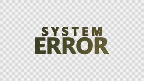 SYSTEM ERROR Stock Footage 308009406