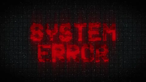 System error glitch animation. Distorted text Noise texture Stock Footage 233013459