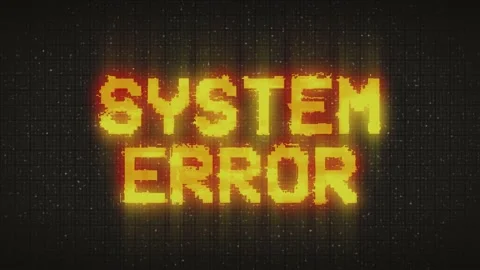 System error glitch animation. Distorted text Noise texture Stock Footage 233014060
