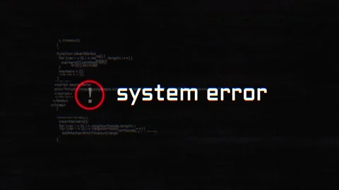 System Error - Glitch Loop Animation. Video stock 249836723