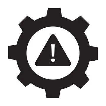 System error icon on white background. system not working sign. flat style. イラスト素材