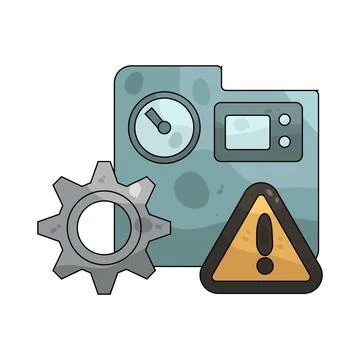 System Error illustration 스톡 일러스트