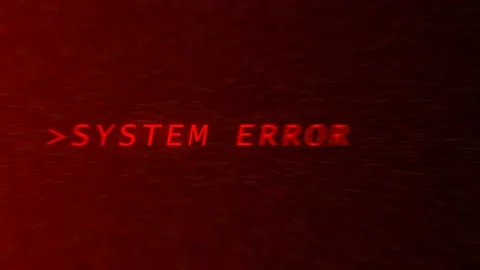 System error inscription. Hacker attack. Line of programming code with glitch ef Stock Footage 171576773