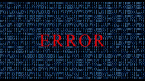 System error inscription. Hacker attack. Stock Footage 224182366
