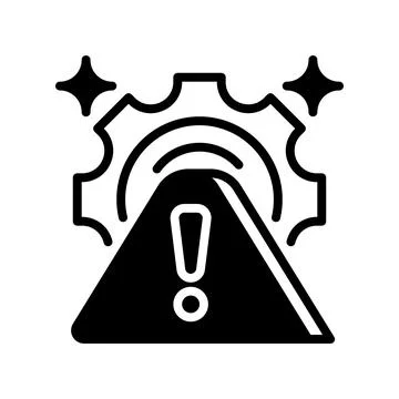 System Error Line Icon, Outline Symbol for Fault Detection, Failure Warning.. Stock-Illustration