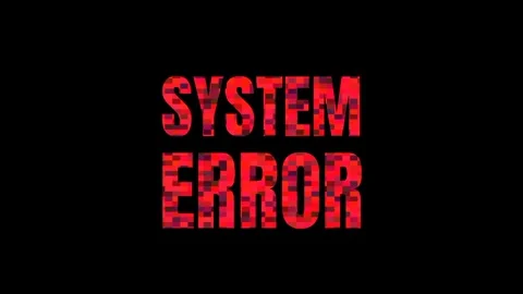 System Error Message Stock Footage 336062638