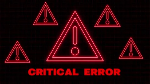 System error message prompts display critical terminal connection blockades.. Stock Footage 340998816