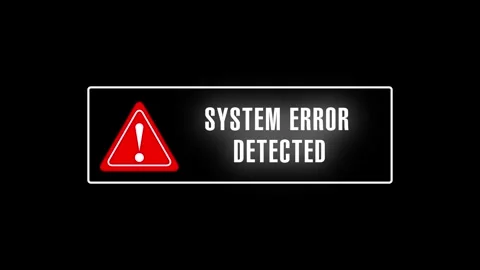 System error message prompts display critical terminal connection blockades.. Stock Footage 340999150