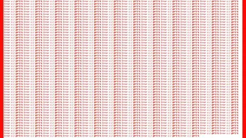 System error program virus red encryption white Illustration