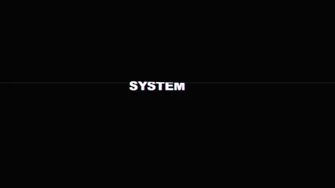 System error text flashing with digital glitch effects on a dark background Stock-Footage 346190579
