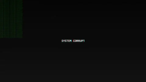 System error text flashing with glitch effects and digital distortion Stock-Footage 346190574