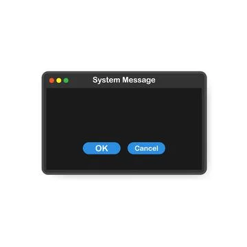 System error vector icon failure pc interface. Error message computer window イラスト素材