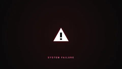 System error warning alert flashing on a dark digital screen 動画素材 346190585
