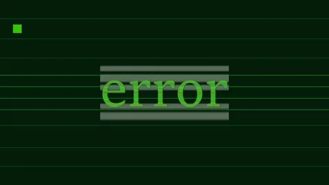 System error warning animation animated motion graphic inaccurate Stock Footage 311795920