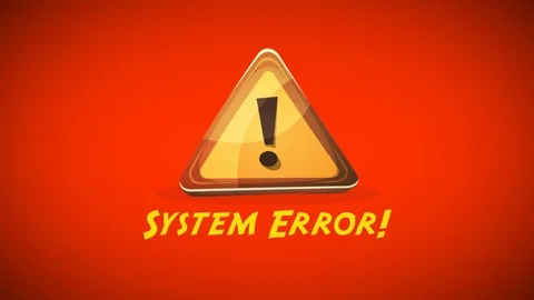 System Error Warning Background Stock Footage 90989678