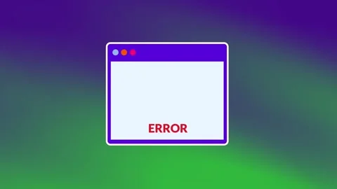 System Error Window Icon Stock Footage 336062095