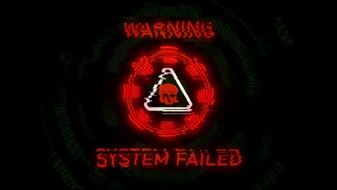 System Failed Animation Stock Footage 195738530