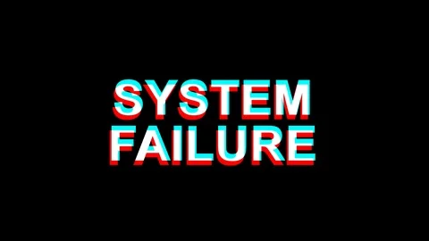 . System Failure Glitch Effect Text Digital TV Distortion 4K Loop Animation Stock Footage 107068952