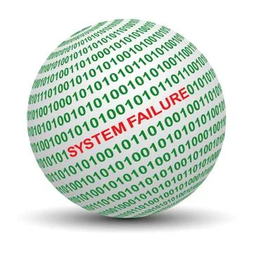 System failure Stock-Illustration