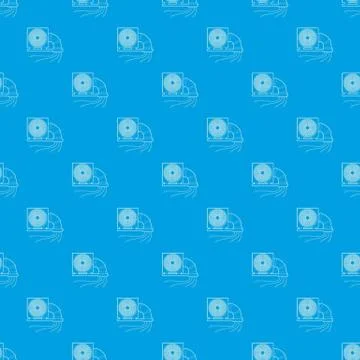System fan and pipe pattern vector seamless blue Stock Illustration