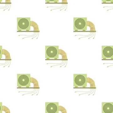 System fan and pipe pattern seamless vector Ilustración de archivo