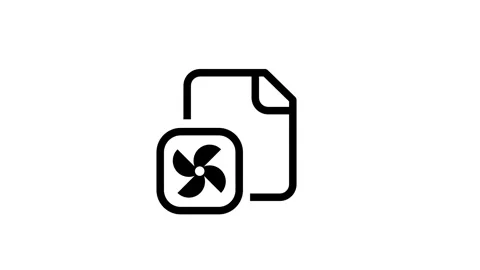 System Fan Document Icon Stock Footage 335591684