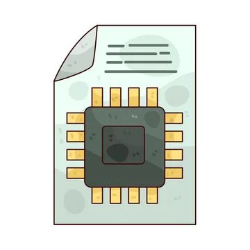 System File illustration Stock Illustration