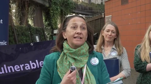 'System for getting antivirals to people that need them is broken' says Sarah S Stock Footage 332858003