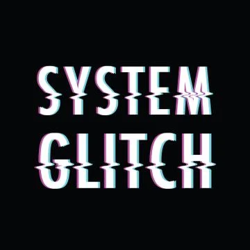 System glitch text イラスト素材