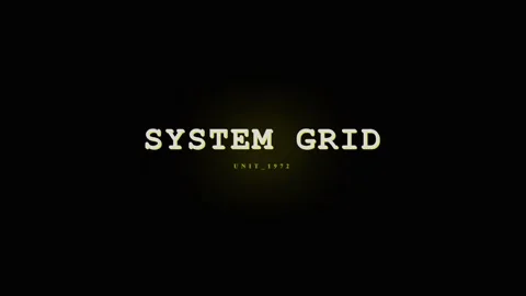 System Grid Text Animation - Futuristic Digital Network Data Flow Stock Footage 331568478