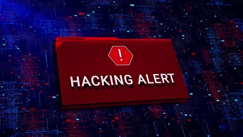 System hacked alert Cybersecurity vulner... | Stock Video | Pond5
