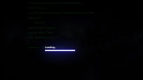 'System Hacked' Animation with Loading Bar and Programming Background. Stock Footage 282576881