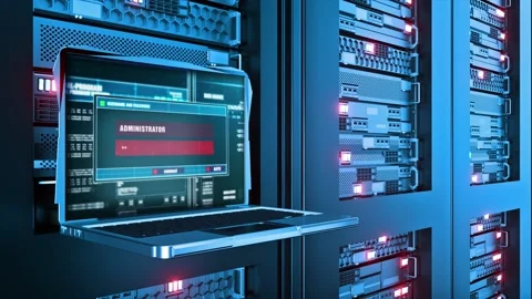 SYSTEM HACKED Error Alert Showing System Security Warning after Entering Login Stock Footage 202194234