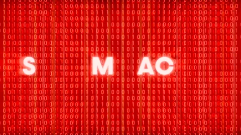 System Hacked, flickering warning sign. Stock Footage 295375481