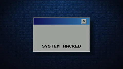 System hacked glitch effect.4K Video motion graphic animation. Stock Footage 165872201