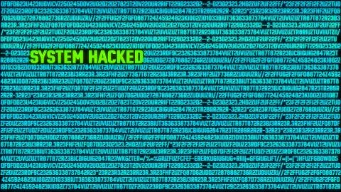 System Hacked Modern Computer Internet Concept Stock Illustration