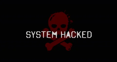 System hacked modern glitch concept animation Stock Footage 233338825
