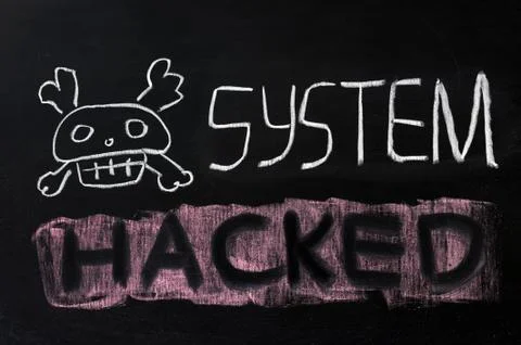 System hacked Stock Photos