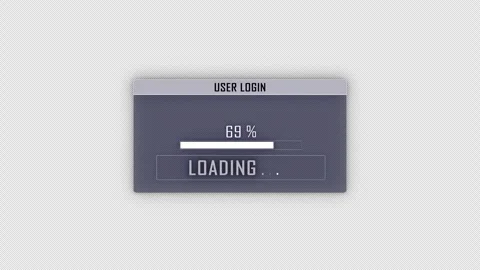 SYSTEM HACKED Text and User Login Interface Animation, Loop 库存影片 329921922